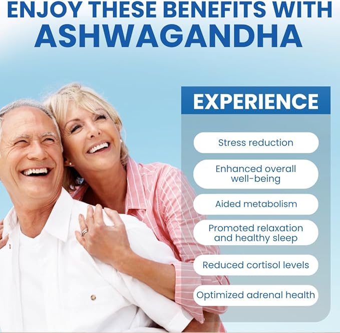 Well of Life Ashwagandha Supplements 1300mg Per Serving – with Black Pepper Extract for Calm, Focus & Sleep Support | 60 Vegan Capsules Non GMO GMP Certified USA Made