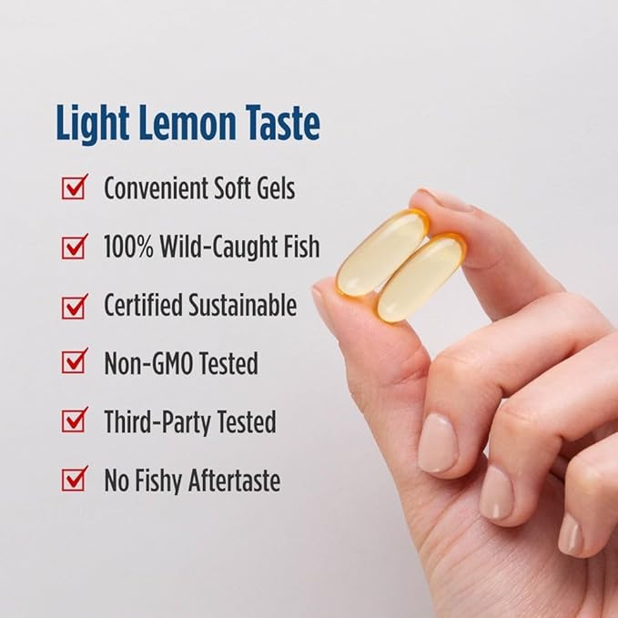 Nordic Naturals EPA Xtra, Lemon - 60 Soft Gels - 1640 mg Omega-3 - High-Intensity EPA Formula for Positive Mood, Heart Health & Healthy Immunity - Non-GMO - 30 Servings