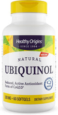 Healthy Origins Ubiquinol 100 mg (Kaneka QH, Non-GMO, Gluten Free, Heart Support, Energy Support), 60 Softgels