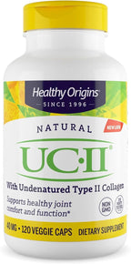 Healthy Origins UC-II 40 mg (Undenatured Type II Collagen, Non-GMO, Gluten Free, Joint Support), 120 Veggie Caps