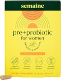 Semaine Super Powered Prebiotic + Probiotic for Women, Effective 3-in-1 Multi-Action Formula to Nourish Gut Health, Soothe IBS, Support Bloat Relief & Immunity Boost, Clinically-Studied (20 ct)