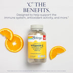 SOLARAY Vitamin C 1000mg - Time Release Vitamin C Capsules w/Rose HIPS and Acerola for Bioflavonoid Support - Two-Stage, All-Day Immune Support - Vegan, 60 Day Guarantee, 275 Servings, 275 VegCaps