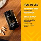 ONNIT Alpha Brain Black Label Capsules, IGEN Non-GMO Tested Citicoline Brain Supplement for Concentration and Memory, Lion’s Mane, Lutemax Lutein, L Theanine and Mucuna Pruriens, 80 Count