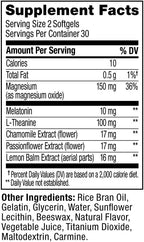 OLLY Ultra Strength Sleep Softgels, 10mg Melatonin, L-Theanine, Chamomile, Magnesium, Lemon Balm, Supports Deep Restful Sleep, Nighttime Sleep Aid, Non Habit-Forming - 60 Count