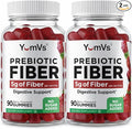 Yum-Vs - Prebiotic Fiber Gummies for Adults & Kids - 5g Digestive Aid Gummy Fiber Supplement - Keto Friendly Prebiotic Daily Fiber Supplement for Women & Men - No Sugar Added Dietary Fiber (90 Count)
