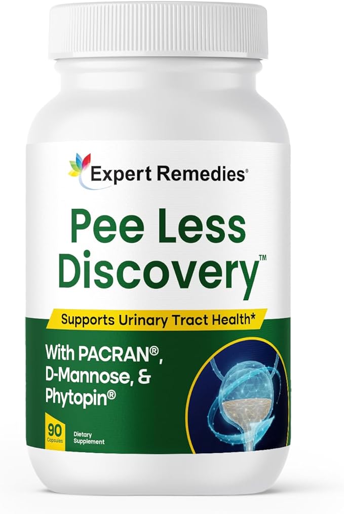 Pee Less Discovery Bladder Support Supplement for Women and Men. Cranberry Extract and D-mannose Pills, Reduce Frequency, Support Urinary Tract Health - 90 Capsules