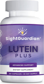 Sight Guardian Lutein Plus for Eyes, Eye Vitamin Supplement, Daily Vision Support for Digital Screens, Visual Function and Wellness, Reduce Strain and Fatigue, Non-GMO