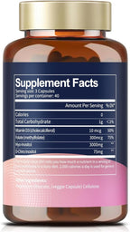 Totaria Inositol Supplement for Women with Vitamin D3, Folate, 40:1 Ratio Myo-Inositol & D-Chiro Inositol Complex, (Vitamin B8) Inositol Capsules, Pack of 2