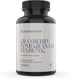 Cranberry Pomegranate Synbiotic - Organic Cranberry, Pomegranate Extract 40% Punicalagins, D-Mannose & Probiotic Blend - Supports Urinary Tract and Microbial Wellness - 60 Capsules