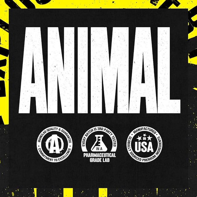 Animal Pak - Convenient All-in-One Vitamin & Supplement Powder - Zinc, Vitamins C, B, D, Amino Acids, Immune Support, Digestive Enzymes, and More - Daily Multivitamin for Women & Men - 60 Scoops