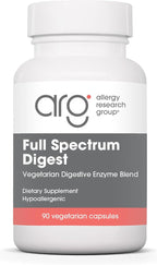 Allergy Research Group ARG Full Spectrum Digest - Vegan Enzyme Blend - Digestive Support - Hypoallergenic - 90 Servings - 90 Capsules