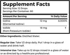 Stomach Saver from Dr. Clark Store, Contains Lugol’s Iodine 2% Granular Iodine - 1 fl. Oz with a Dropper and Cone Cap for Traveling