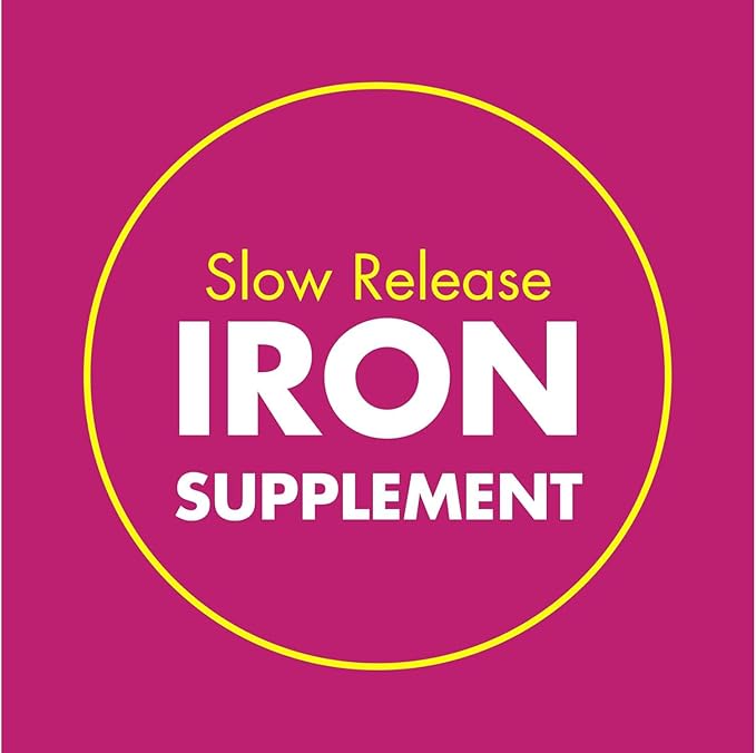 Slow Fe, High Potency Iron 45 mg, Slow Release - 60 Tablets - Pack of 2