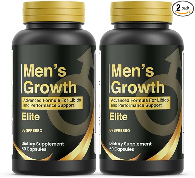 (2 Pack) Mens Growth Capsules, Official MensGrowth Supplement with Premium Ingredients for Maximum Strength & Overall Wellness, All Natural Advanced Formula Support Pills for Reviews (120 Capsules)