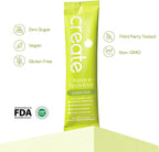 Create Creatine + Electrolytes Mix - Creatine Monohydrate Stick Packs, Supports Energy and Hydration, NSF Certified for Sport, 30 Count, Lemon Lime
