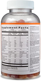 Amazon Basics Kids' Multivitamin Gummies, Cherry, Strawberry & Orange Flavors, 190 Count (Previously Solimo)
