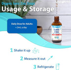 LIQUIDHEALTH USDA Organic Ionic Zinc High Potency Drops - Trace Mineral Liquid Vitamin Supplement for Adults & Kids - Immune & Digestive Support, Skin & Wound Health - USA Made, Vegan, Non-GMO (2 oz)