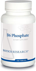 Biotics Research B6 Phosphate Biologically Active Form of Vitamin B6 (pyridoxal-5-phosphate), Supports Immune Function, Metabolism, Cardiovascular Health 100 Tablets
