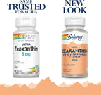 SOLARAY Zeaxanthin for Men & Women - Lutein and Zeaxanthin Supplement for Eyes, Vision & Macular Health Support Formula, Eye Vitamin Complex with Bilberry, Vitamin C, & Blueberry - 30 Veg Caps