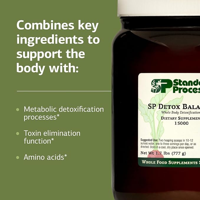 Standard Process SP Detox Balance Kit, 28-Day Program - Detox Cleanse with Pea Protein, Iron, Magnesium & Choline - Vegan, Non-Dairy & Gluten-Free (3 Pack)
