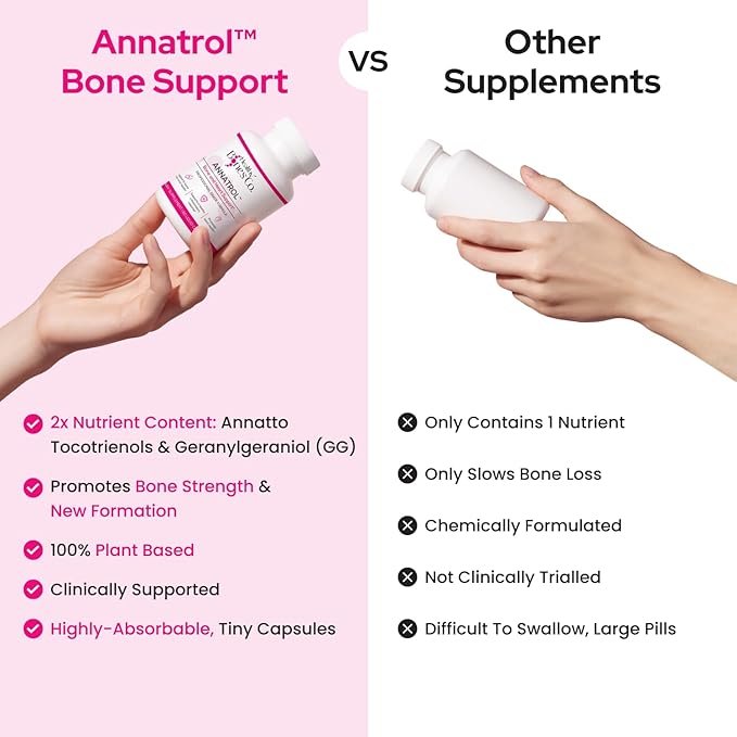 Annatrol Bone & Heart Wellness | Premium Annatto Tocotrienols & Geranylgeraniol (GG) Vitamin E Complex | Advanced Nutritional Formula for Daily Wellness