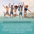 Triple Strength Wild Alaskan Fish Oil, Omega-3 2500mg, EPA 1,300mg + DHA 1,200mg, Supplement for Heart and Joint Health, 2 Month Supply, 120 Softgels