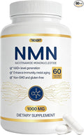 NMN Supplement 1000 mg - Used to delay Aging, Helps with Cell Regeneration, and Increases NAD+ Levels to Enhance Energy Metabolism. NAD Supplement 60 Capsules (30 portions)
