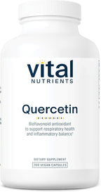 Vital Nutrients Quercetin - Vegan Quercetin Supplement with Bioflavonoids for Sinus, Respiratory, Heart, & Immune Function Support - Gluten, Dairy, Soy Free - 500mg - 200 Capsules