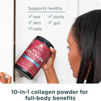 Ancient Nutrition Collagen Peptides Powder, Multi Collagen Protein, Women & Men, Vitamin C, Probiotics, Hydrolyzed Collagen, Supports Skin, Joints, Gut Health, Vanilla, 60 Servings (Pack of 2)