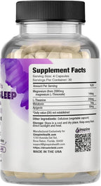 Sleep Support Formula - L-Threonate, Apigenin Melatonin, L-Theanine - 120 Capsules - 4-in-1 Non-Habit Forming Apigenin Supplement - Restful Nights and Refreshing Mornings - by Ginsipre Health