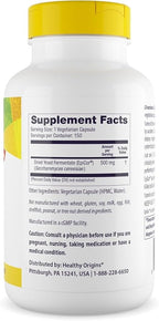 Healthy Origins EpiCor 500 mg, 150 Veggie Capsules - Featuring Clinically Studied Dried Yeast Fermentate - Supports Immune Function, Seasonal Wellness & Healthy Respiratory Health - 5 Month Supply