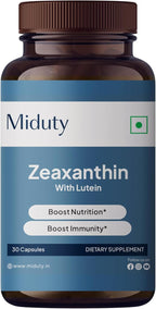 Zeaxanthin & Lutein - Eye Health Supplement - Vitamin A - Astaxanthin - Antioxidant Formula - Bluelight Protection - Gluten Free - Non-GMO - 30 Capsules