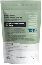J Mac Botanicals, Organic Lemongrass Tea Bags (50 Count) - Certified by Organic Certifiers, Inc. - Quality Tea From Nile Valley, Egypt, Packaged in the USA