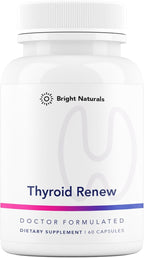 Thyroid Renew Supplement - Thyroid Support for Women with Zinc, Selenium, Copper, Ashwagandha & L-Tyrosine - 60 Capsules