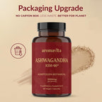 Ashwagandha Capsules – KSM-66® 1000mg Daily Dose – Pure Organic Root Powder Extract Ayurvedic Supplement - Stress Relief & Sleep Support Supplement - Supports Balanced Energy Levels.