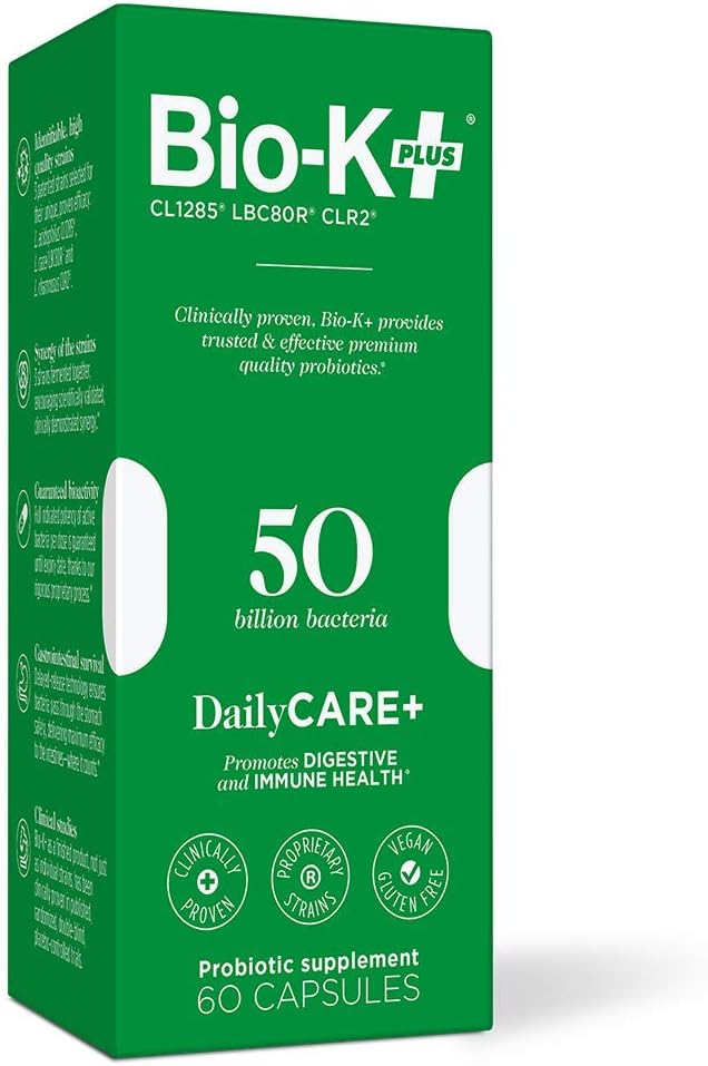 BIO-K PLUS Dailycare 50 Billion Probiotics 60 Count, 60 CT