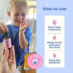 JoySpring Calmify Magnesium Glycinate for Kids | Liquid Magnesium with L-Theanine Supplement | Chamomile Extract & Passion Flower Extract | Sugar-Free Calm Drops | 1 fl oz (30 Servings)