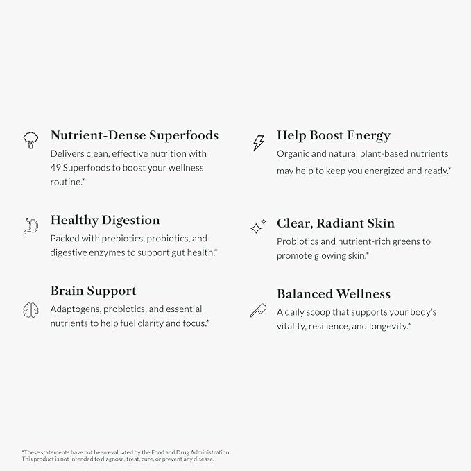 Greens First Original Greens Powder - 49 Superfoods - Organic Fruits & Veggies - Prebiotics, Probiotics & Digestive Enzymes - Antioxidant - Dairy Free/Vegan/Non-GMO (Strawberry Kiwi, 60 Servings)