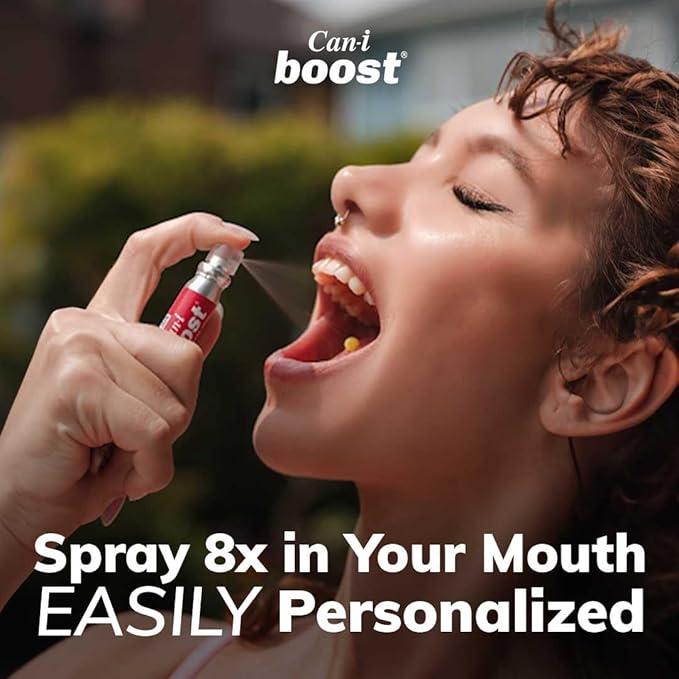 Mental Energy and Sleep Sprays – 2 Fast-Acting Oral Vitamin Sprays Providing Good Night Sleep & Daytime Focus, Alterness and Brain Fog Support – Can-i Sleep and Can-i Boost with 60 Servings 480 Sprays