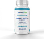 Methyl-Life® Chewable Digestive Enzymes – Broad-Spectrum Plant-Based Enzyme Blend for Balanced Digestion & Nutrient Breakdown – Vegan, Non-GMO, Gluten-Free – Natural Mint-Flavored Tablets | 90 Count