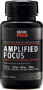 GNC AMP Amplified Focus, 60 Tablets, Fuels Mental Clarity