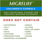 Children's MigreLief® - Triple Therapy with Puracol™ - Nutritional Support for Pediatric Migraine Sufferers - 60 Caplets/1 Month Supply