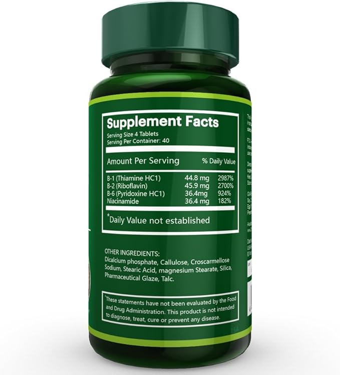 Na'trition Vitamin B Complex Tablets, 160 Tablets per Bottle