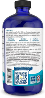 Nordic Naturals Omega-3, Lemon Flavor - 16 oz - 1560 mg Omega-3 - Fish Oil - EPA & DHA - Immune Support, Brain & Heart Health, Optimal Wellness - Non-GMO - 96 Servings