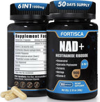 NAD+ Supplement, Liposomal 1000mg NAD+ Supplement with Resveratrol, 6 in 1 NMNH Supplement Alternative High Purity NAD Plus for Men and Women Energy & Healthy Aging – 100 Capsules