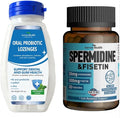 Oral Probiotics Lozenges for Mouth Bad Breath & Gum Repair & Spermidine & Fisetin Supplement - 20mg of 99% Spermidine Per Serving