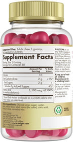 Solgar Methyl B12 Gummies for Adults 1,500mcg Ultra Potency Vitamin for Energy & Metabolism Support, Raspberry Flavor, Vegan & Gluten-Free Gummy for Women & Men, 2 Month Supply, 60 Servings, 2g Sugar