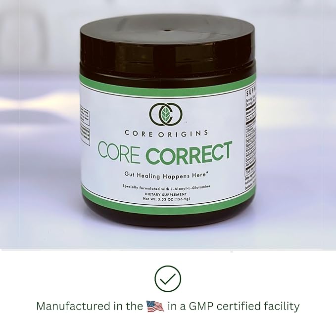 Core Correct Gut Health Powder - Formulated with L-Alanyl-L-Glutamine for Better Absorption and Healthy Intestinal Function