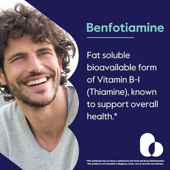 BESTVITE Benfotiamine 150mg (240 Vegetarian Capsules) (120x2) - No Stearates - No Silicon Dioxide - Vegan - Non GMO - Gluten Free