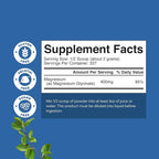 Potent Magnesium Glycinate Powder 400mg - Calm Magnesium Powder Bulk for Muscle Relax, Calm & Sleep Support for Adults - Glycinate Mag Soothe Vegan & Non-GMO Supplement - 1 Pack